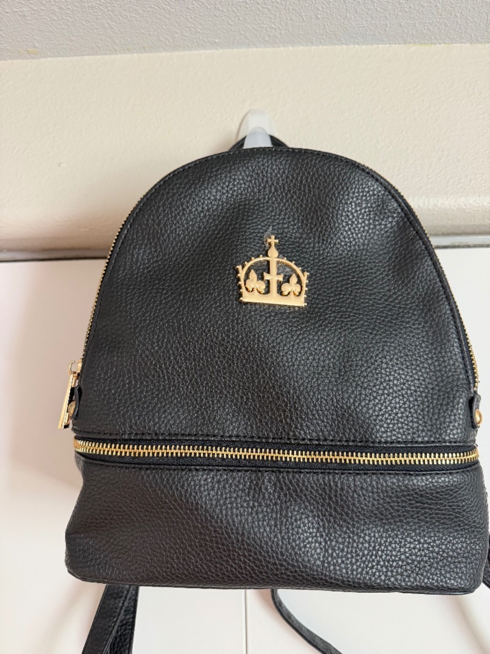 Six (from the play) mini black leather backpack NEW
